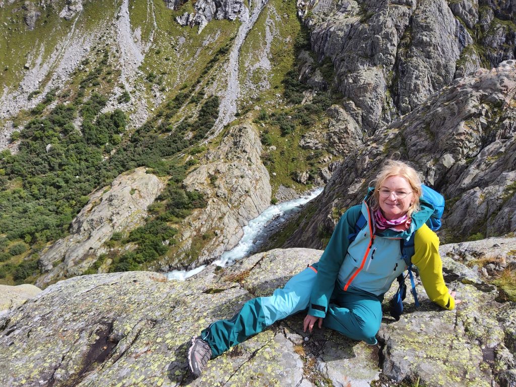 Group of hikers posing on the Trift Trail